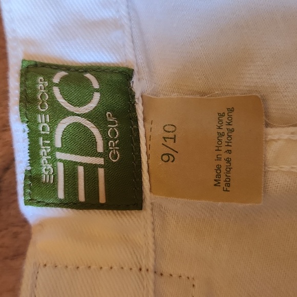 Esprit Vintage 80's White Denim Relaxed Jeans Tapered Leg Made in Hong Kong NWT - Picture 10 of 16